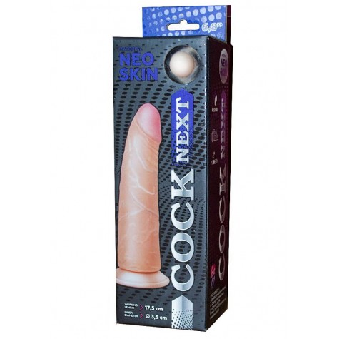 Фаллоимитатор COCK NEXT 6" с присоской - 17,5 см.